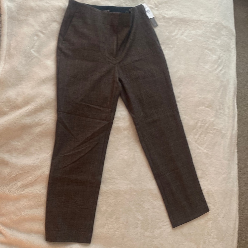 LOFT womens slim fit dress pant - brown and black - NWT